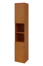 N 6 - 42DN kancelářská skříň, 2-dveřová/nika, levá, 2150x400x400, olše jantar